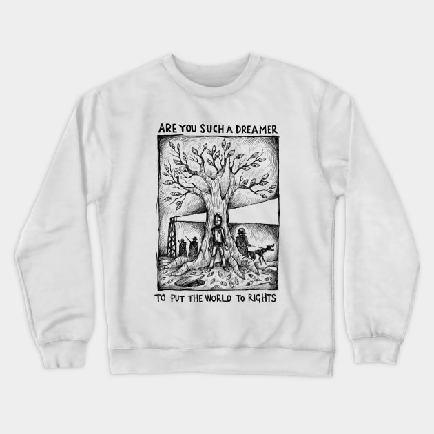 Are you such a dreamer? - 2+2=5 - illustrated lyrics Crewneck Sweatshirt by bangart